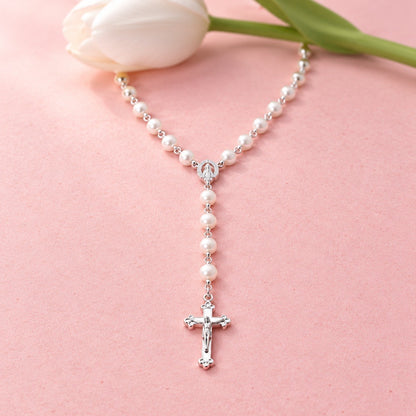 Eternal Faith Pearl Necklace V131