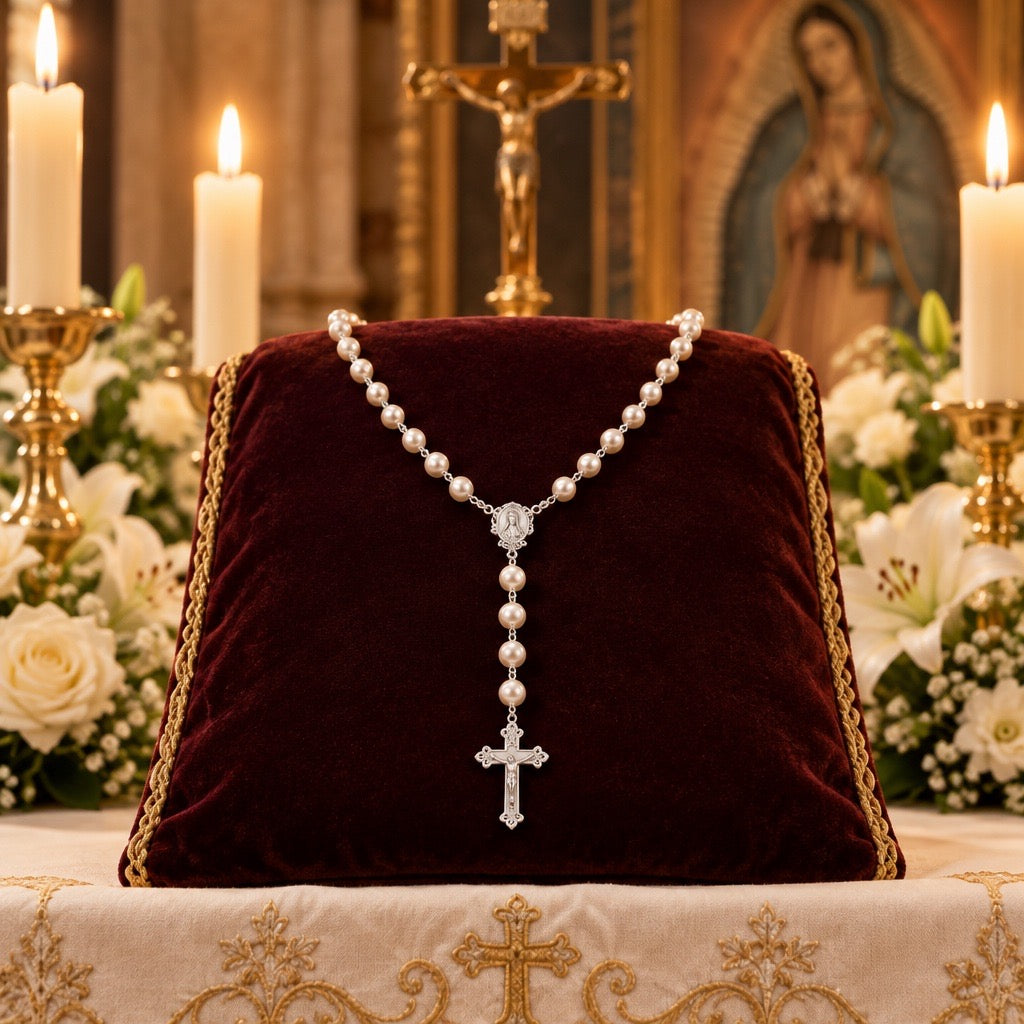 Eternal Faith Pearl Necklace V131