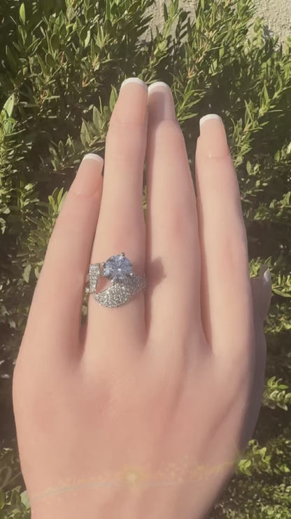 Aurora Wave™ Lab Diamond Ring V235