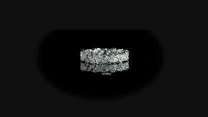 Marquise And Round Lab Diamond Eternity Wedding Band